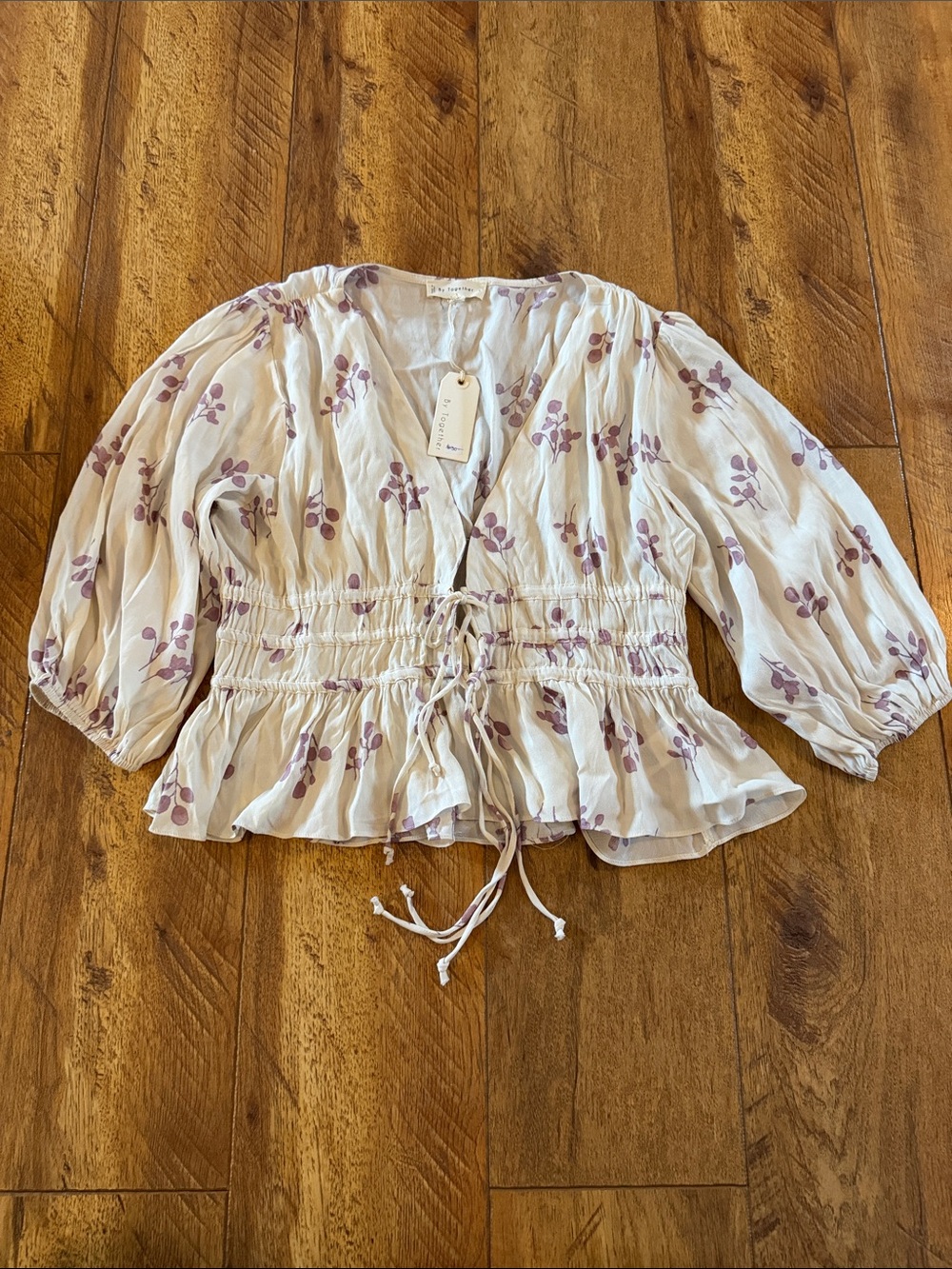NWT By Together Boutique Blouse Large